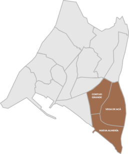 contenedor marrón por zonas de Almería